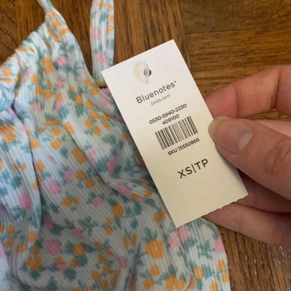 Blue Notes Floral Mini Dress XS BRAND NEW - Picture 8 of 13